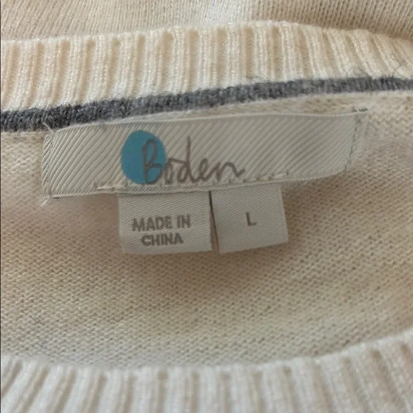 Boden Cream 'Cat Person' Sweater - Picture 3 of 3